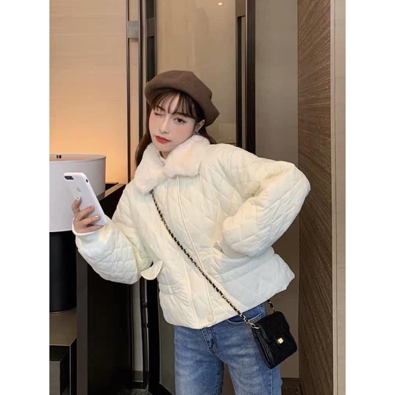 Áo Phao Cổ Lông Hàng Đẹp Trần Bông Siêu Ấm✌️Ảnh Thật | BigBuy360 - bigbuy360.vn