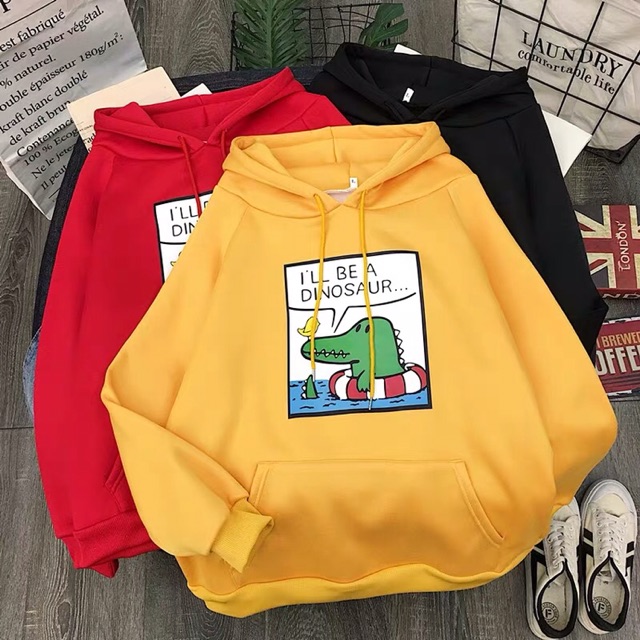 (Mua 1 tặng 1 phần quà)Áo quảng châu nam & nữ , unisex,ulzzang, có ngoại cỡ ,BIGsize ,nỉ bông cao cấp, hoodie cá sấu bơi