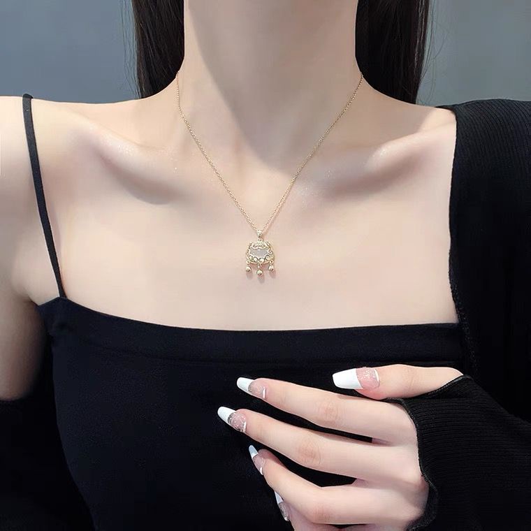 Dây Chuyền Thép Titan Mặt Ổ Khóa An Toàn Thời Trang