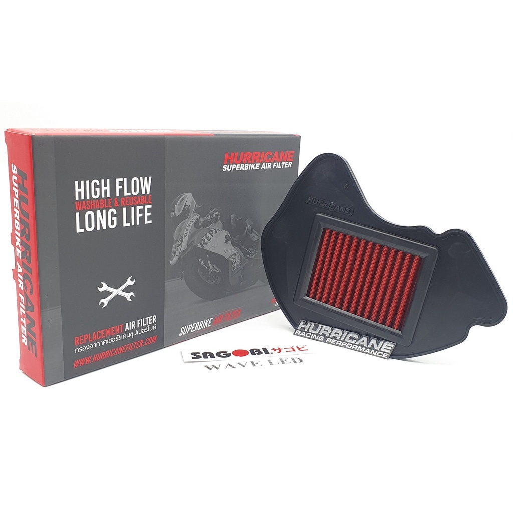 HONDA WAVE125i LED LỌC GIÓ HURRICANE  Mã: HM-8188