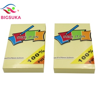 Giấy note vàng ghi chú cute Uni-T 3x3mm BIGSUKA