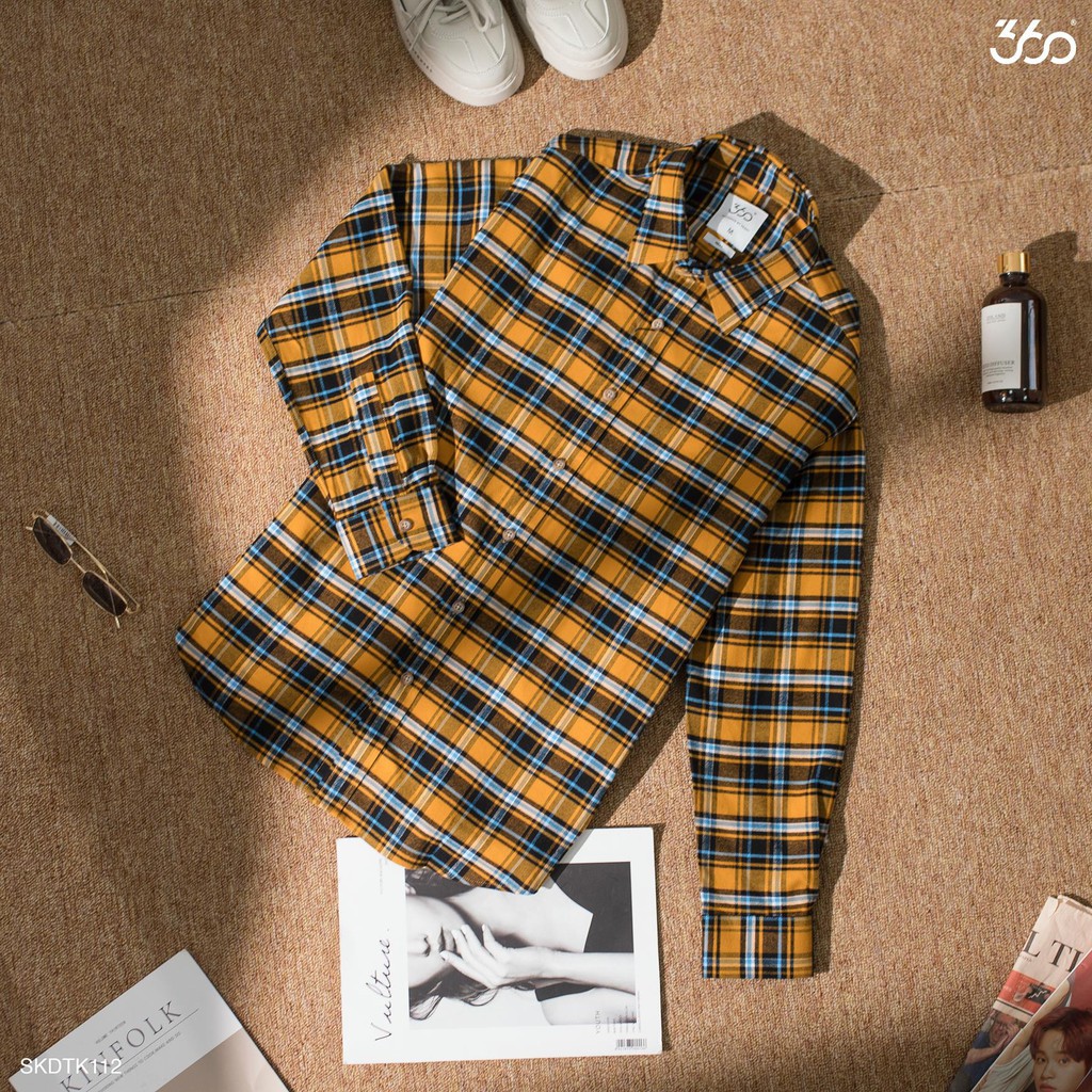 Áo sơ mi nam 360 BOUTIQUE họa tiết caro dài tay - SKDTK112 | BigBuy360 - bigbuy360.vn