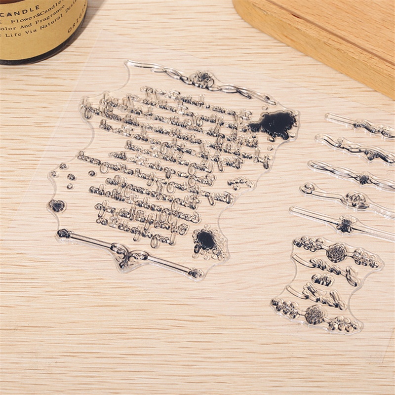 Con Dấu Silicone Trong Suốt In Chữ Love Poems Trang Trí Sổ Lưu Niệm Diy