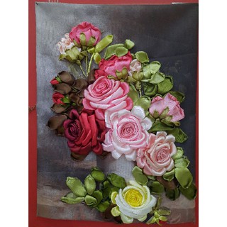 Tranh thêu ruy băng