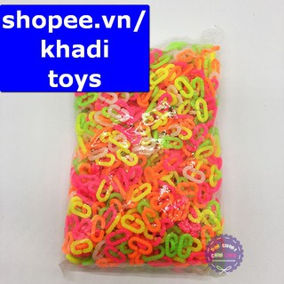 Đồ chơi ghép móc xích cho bé (500 gram - khoảng 1100 móc)
