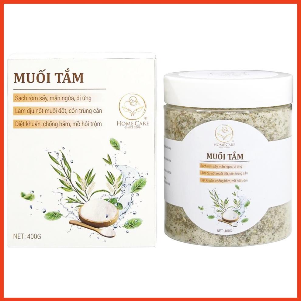 Muối tắm thảo dược Home Care từ thiên nhiên sạch rôm sảy tăng đề kháng cho bé - hộp 180g