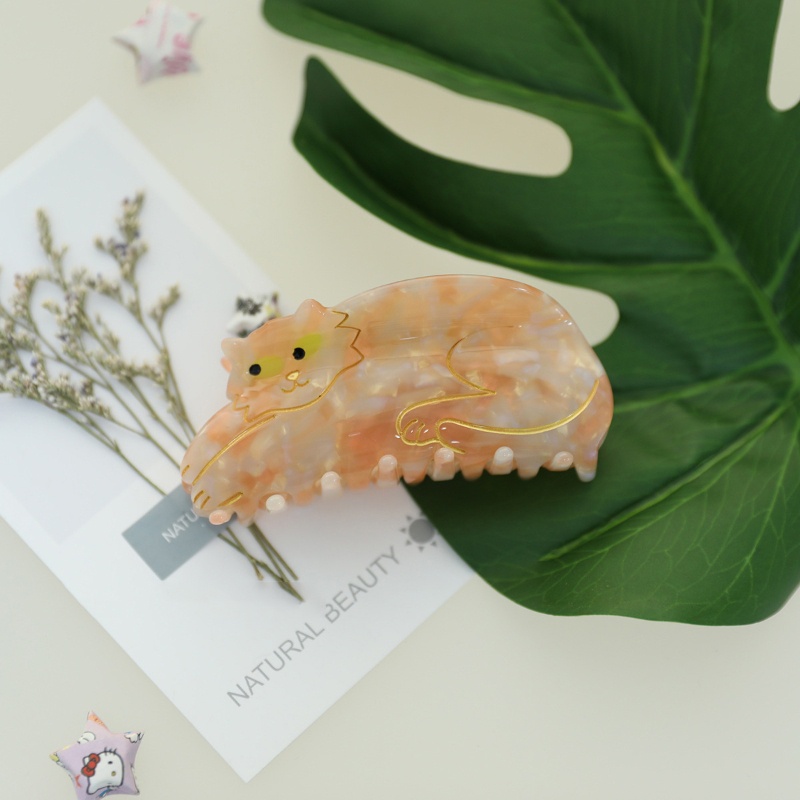Kẹp Tóc Hình Mèo Dễ Thương Chống Trượt Tiện Dụng
