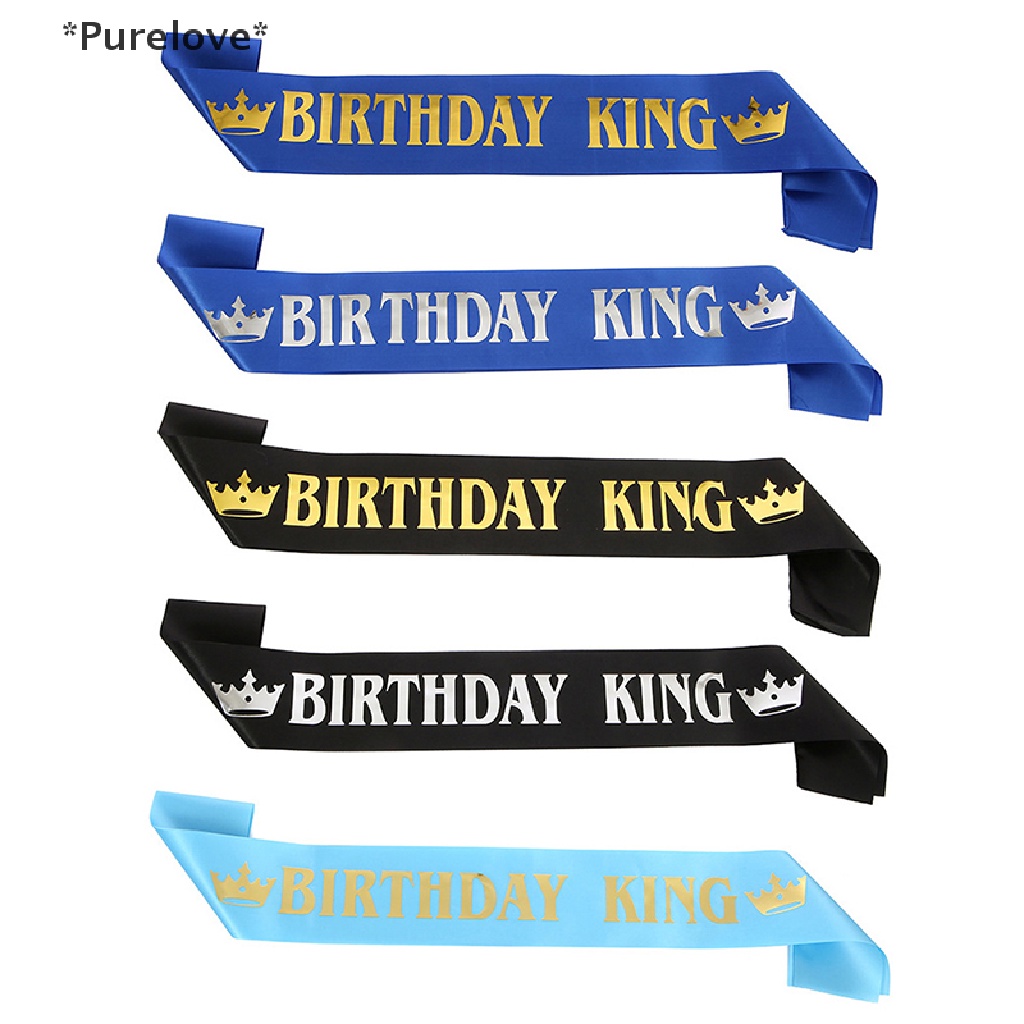 Băng Đeo Chéo King Sash Chúc Mừng Sinh Nhật Lần Thứ 16 18 20 30