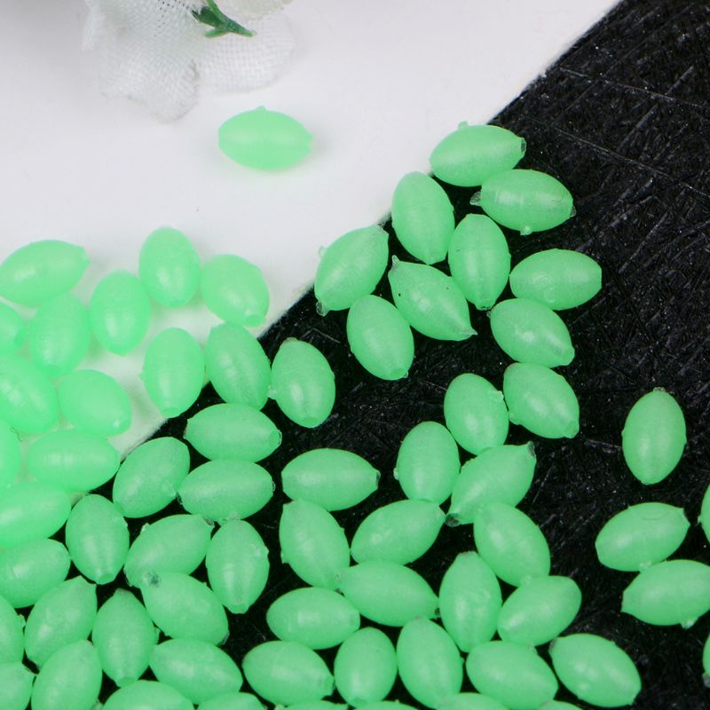 Bộ 100 Phao Nổi Câu Cá Dạ Quang Cứng Hình Oval