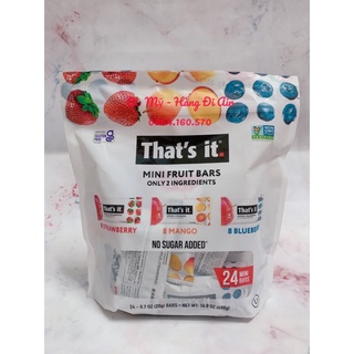 Thạch Trái Cây That’s it - Mini Fruit Bar 480g (1 thanh 20g)