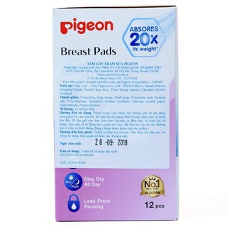 Miếng lót thấm sữa Pigeon 60pcs