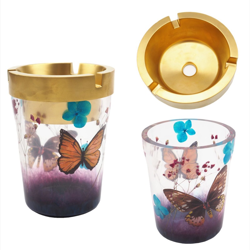 Khuôn Silicone Làm Gạt Tàn Thuốc Lá 3 Ngăn Tiện Dụng