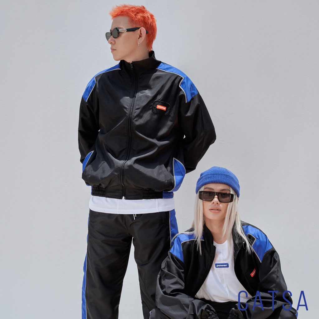 Áo khoác vải dù 2 lớp phản quang Voyage thời trang CATSA chất dù chống nắng,nước, mặc thoải mái AKB103