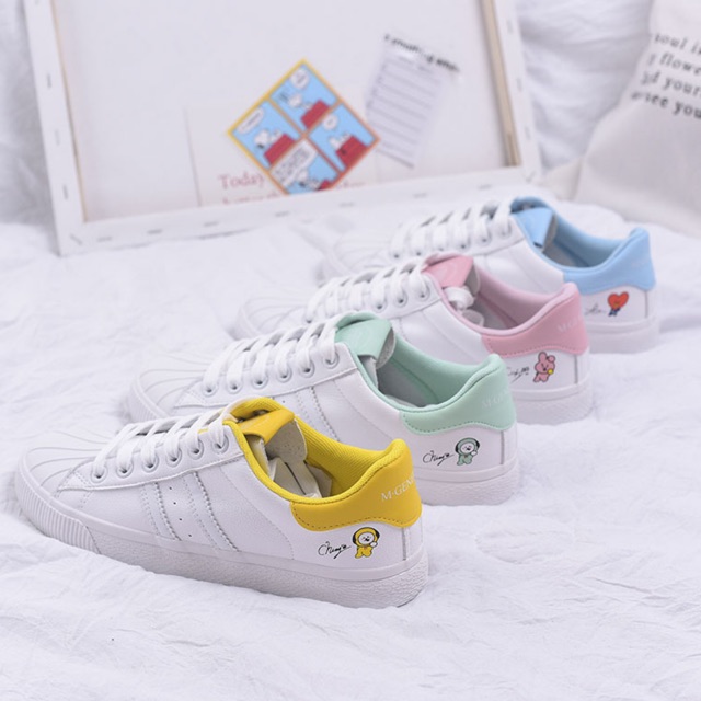 [TẶNG TẤT] giày SNEAKER BT21 - giày BT21 thấp cổ