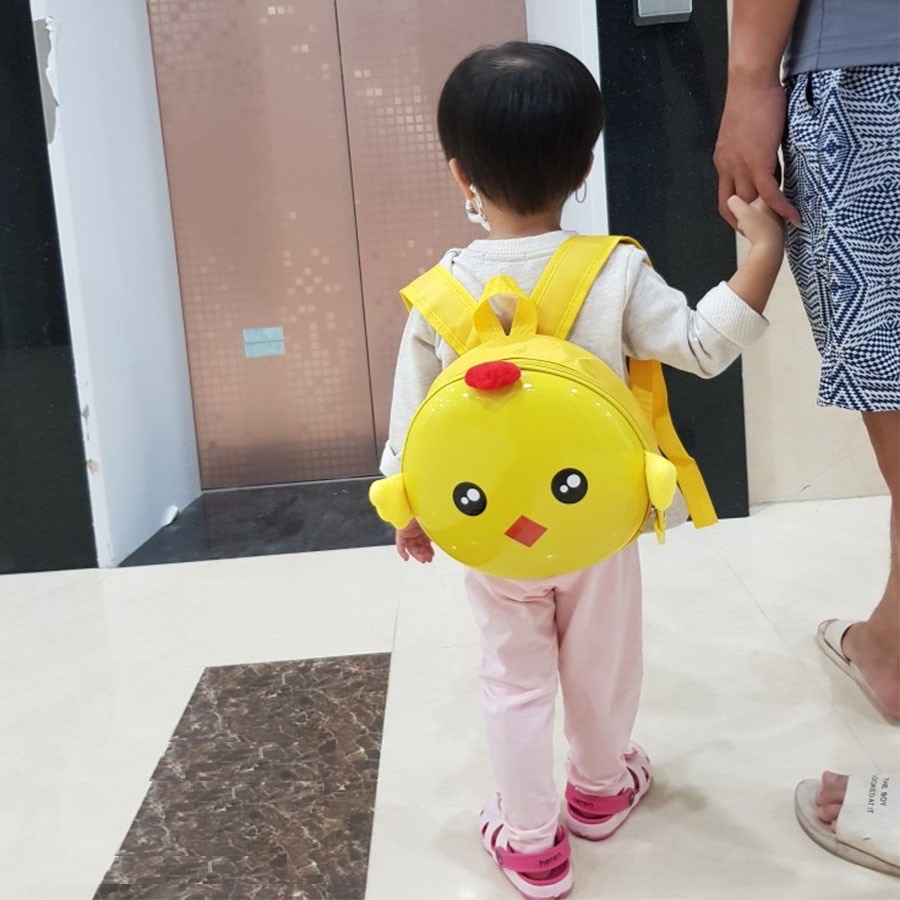 Balo cặp đi học mầm non nhà trẻ cho bé trai bé gái hình trứng ngộ nghĩnh đáng yêu