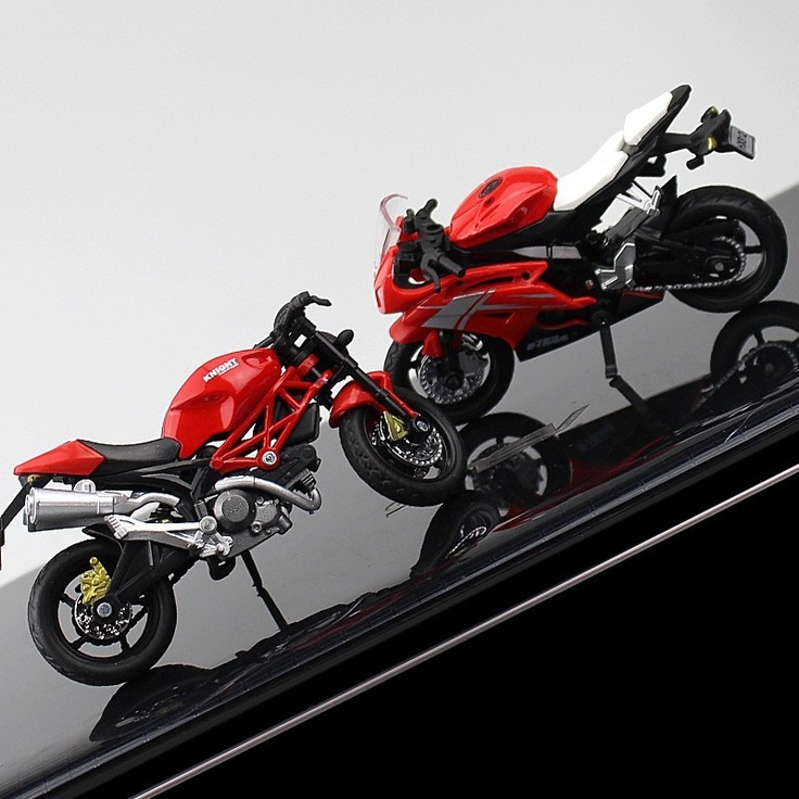 MÔ HÌNH XE MOTO Siêu xe Ducati Siêu xe Yamaha -  tỷ lệ 1:18 Đen đồ chơi trẻ em @STTEAM