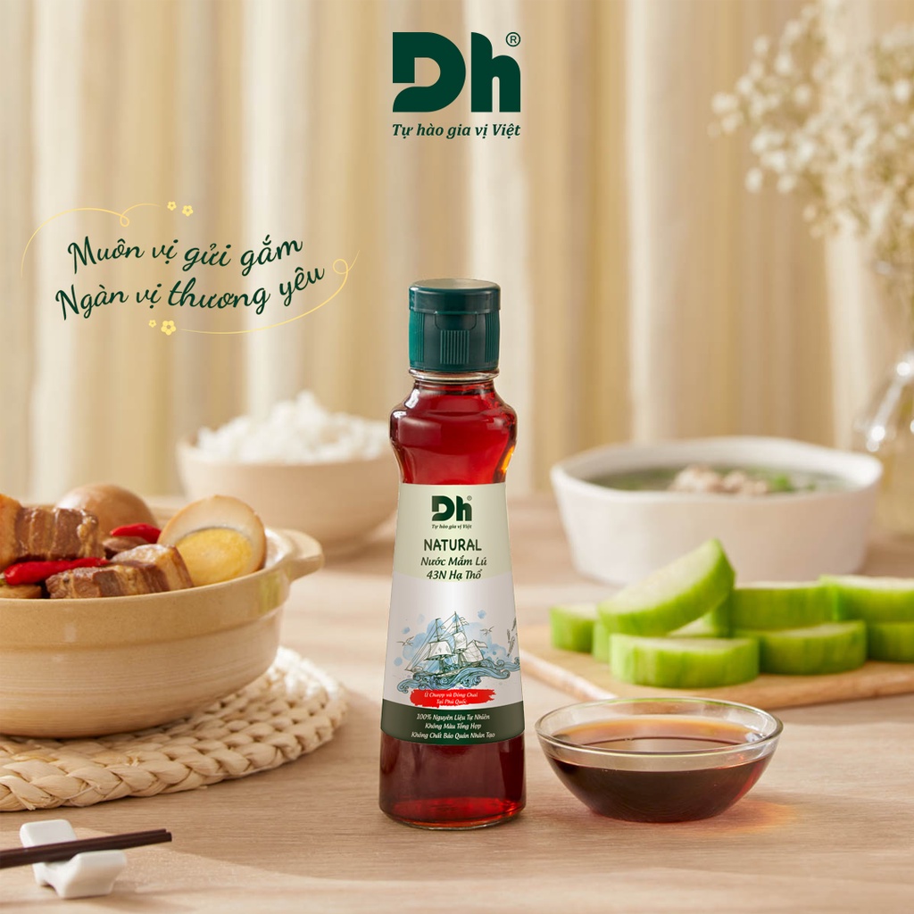 NƯỚC MẮM LÚ 43N Hạ Thổ DH FOODS Vị truyền thống Chuẩn hiện đại Chai 180ML