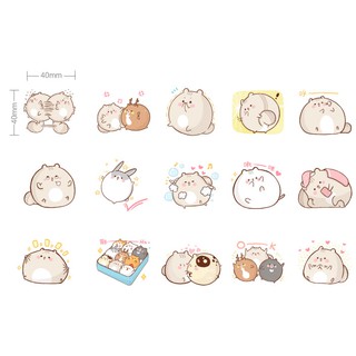 Sticker mèo ú