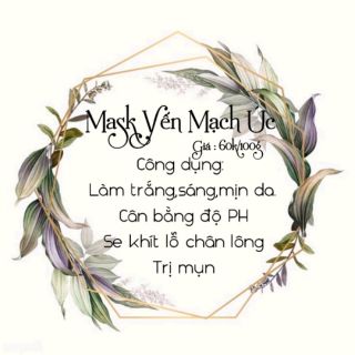 Mask bột thiên nhiên(sale thanh lí)