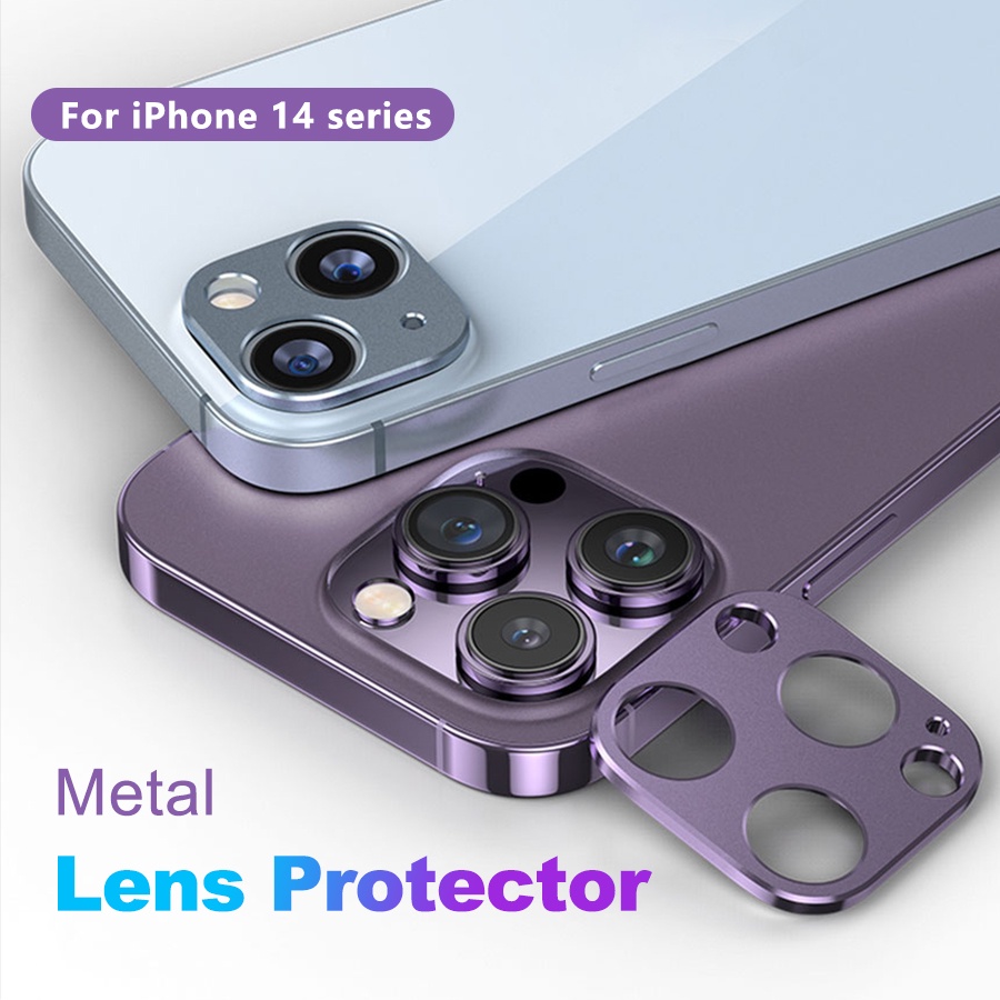 Vòng Kim Loại Bảo Vệ Ống Kính Máy Ảnh Sau Cho iPhone 14 Pro Max / 14 Plus Ốp