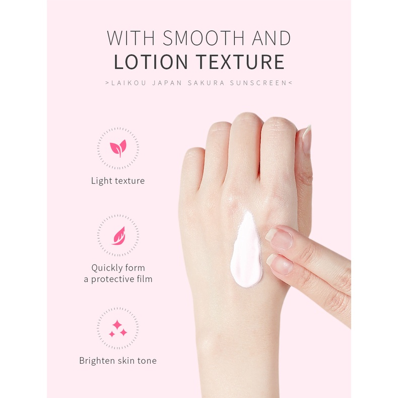 Kem Chống Nắng LAIKOU SPF 50+ Làm Trắng Da Chăm Sóc Da