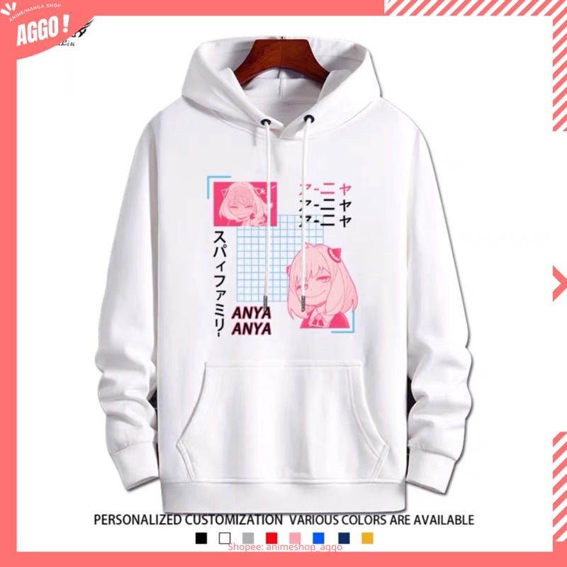 Áo hoodie nỉ dài tay Spy x Family, áo hoodie in hình anime Spy x Family Loid, Yor, Anya Forger mẫu mới cực đẹp