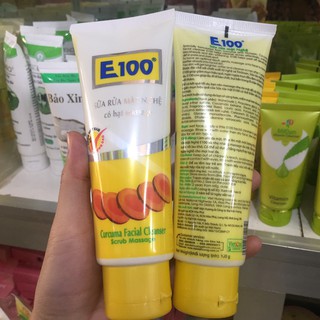 Sữa rửa mặt nghệ có hạt massage E100 100g
