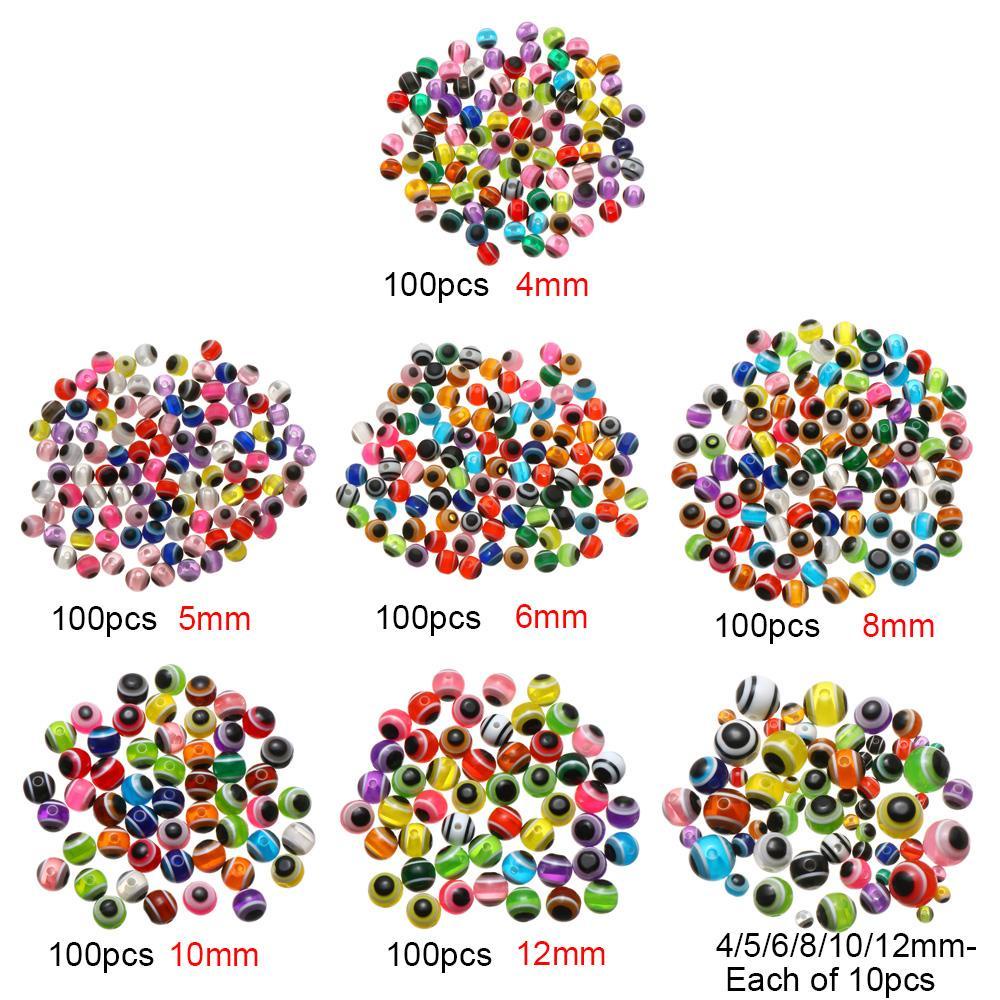 SUYO Set 100 / 60 / 50 Hạt Mắt Cá Nhiều Màu Sắc Bắt Mắt Chất Lượng Cao