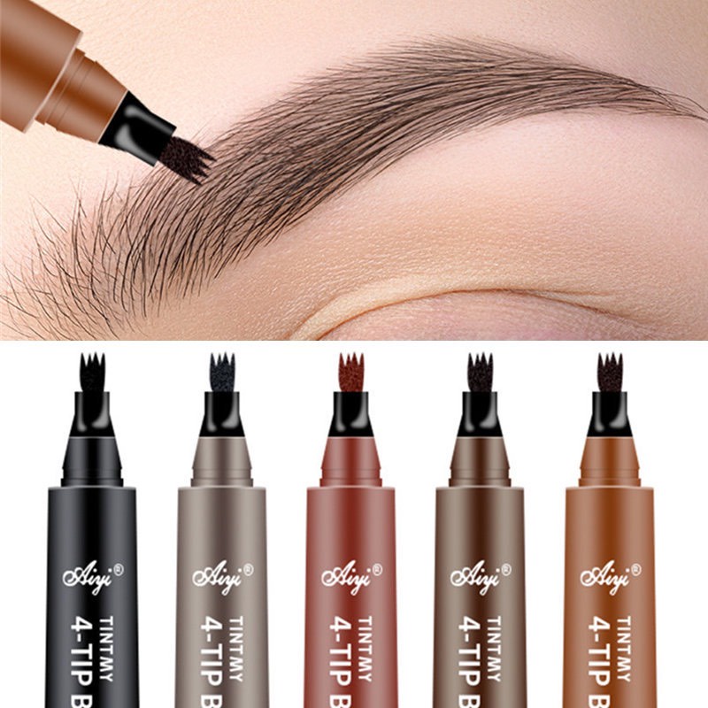Bút Chì Kẻ Mày Phẩy Sợi 4D lâu trôi chống thấm nước màu tự nhiên