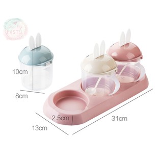 Hủ đựng gia vị ba con thỏ