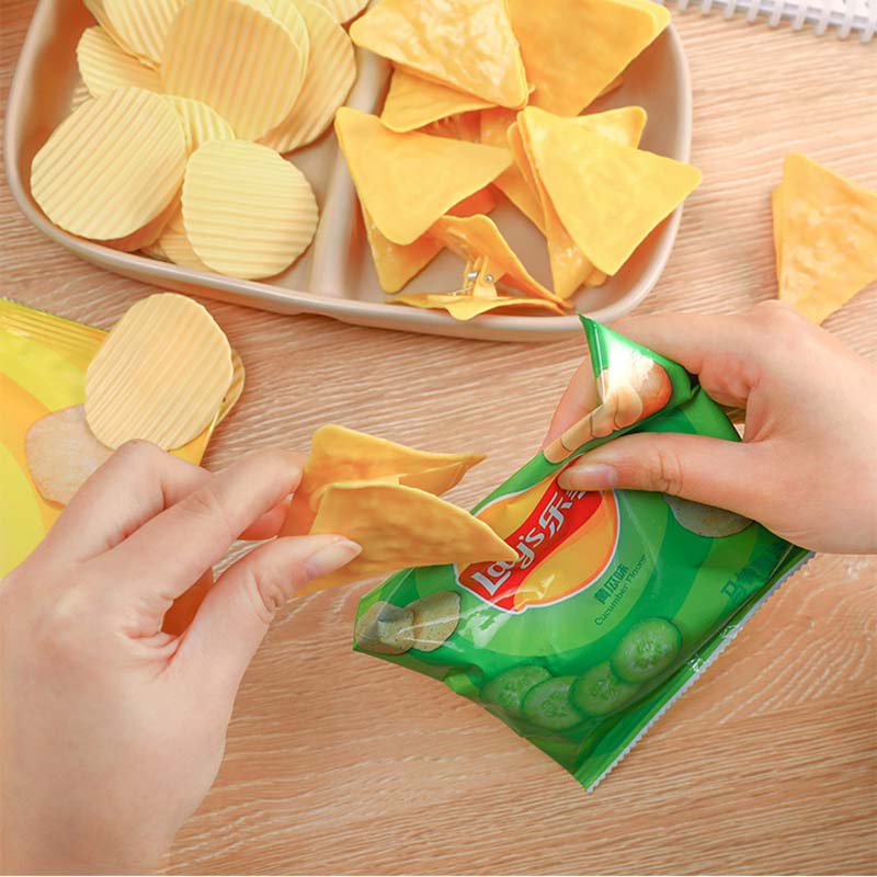 Kẹp giấy tài liệu hình khoai tây chiên / bánh snack sáng tạo tiện dụng dành cho học sinh