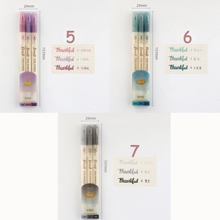 Set 3 Bút Vẽ Hai Đầu Phong Cách Retro
