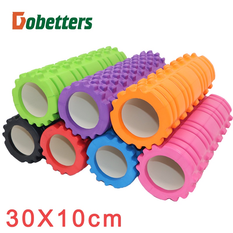 Con lăn massage yoga giãn cơ Foam Roller ống trụ lăn xốp thể thao cao cấp nhiều màu có gai Dobetters