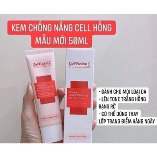 Kem chống nắng 𝐂𝐄𝐋𝐋 𝐅𝐔𝐒𝐈𝐎𝐍 𝐂 𝐓𝐎𝐍𝐈𝐍𝐆 𝐒𝐔𝐍𝐂𝐑𝐄𝐄𝐍 𝟏𝟎𝟎 𝐯𝐨̛́𝐢 𝐒𝐏𝐅 𝟓𝟎+, 𝐏𝐀++++
