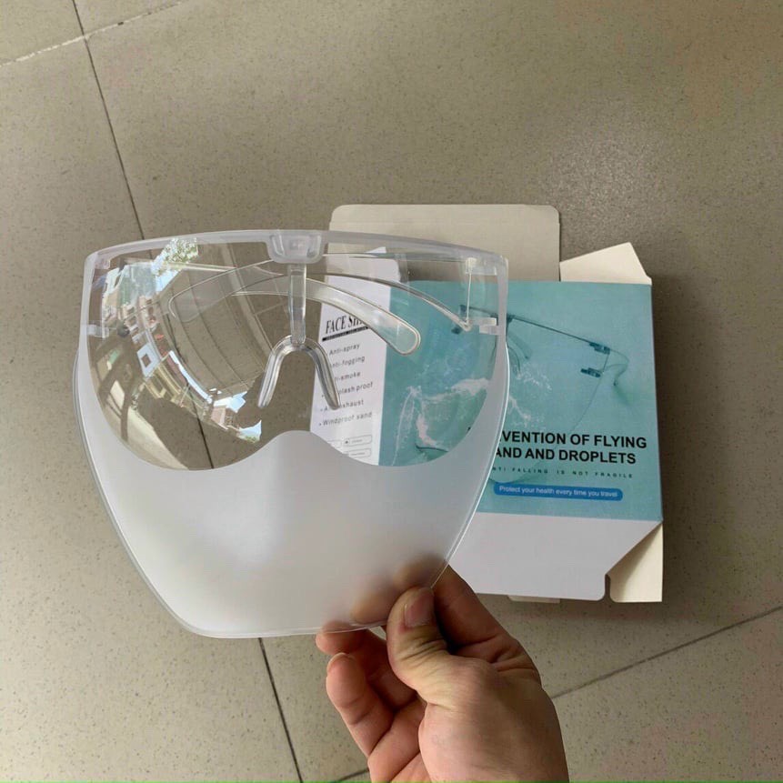 Kính Chống Giọt Bắn FACE SHIELD 🌟Kính Chắn Giọt Bắn Cao Cấp (Loại Nhám Mờ)