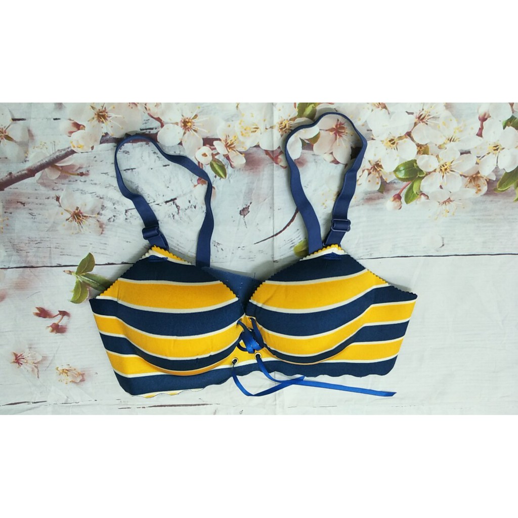 ÁO NGỰC SU SỌC RÚT DÂY NÂNG NGỰC BÀN TAY QUẢ CHÉO