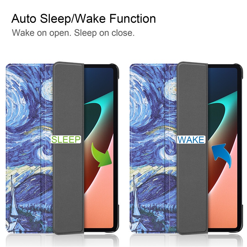 Bao da máy tính bảng từ tính có ngăn đựng bút cho Xiaomi pad 5 pro 2021 11inch pad 5 pro 5G