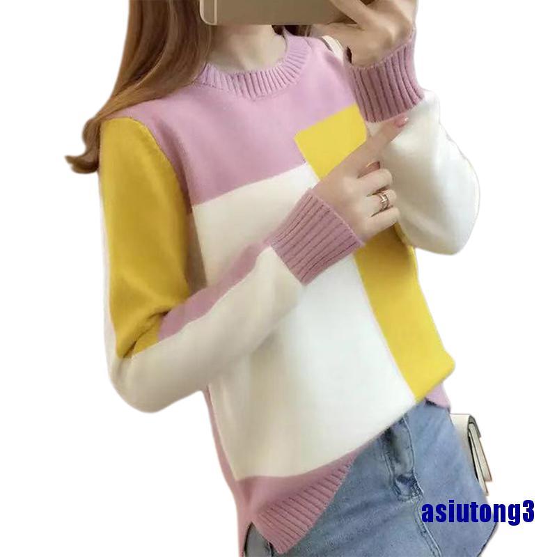 Áo Len Nữ Dài Tay Cổ Tròn Thời Trang Hàn 3 Màu Lựa Chọn | BigBuy360 - bigbuy360.vn