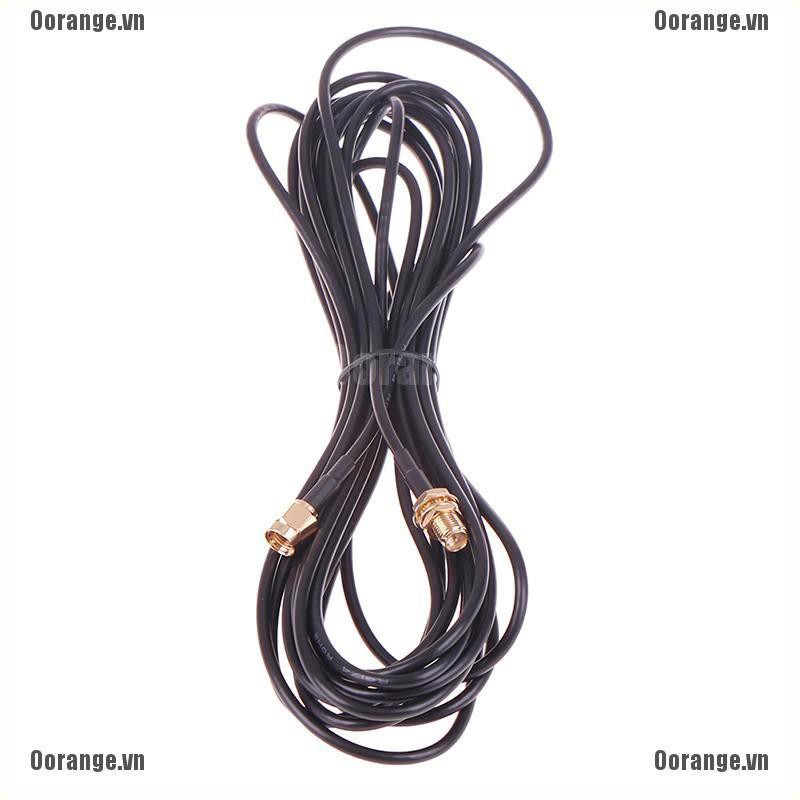 MT 1PC 5m WiFi router antenna extension cable cord RG174 RP-SMA male to female BH