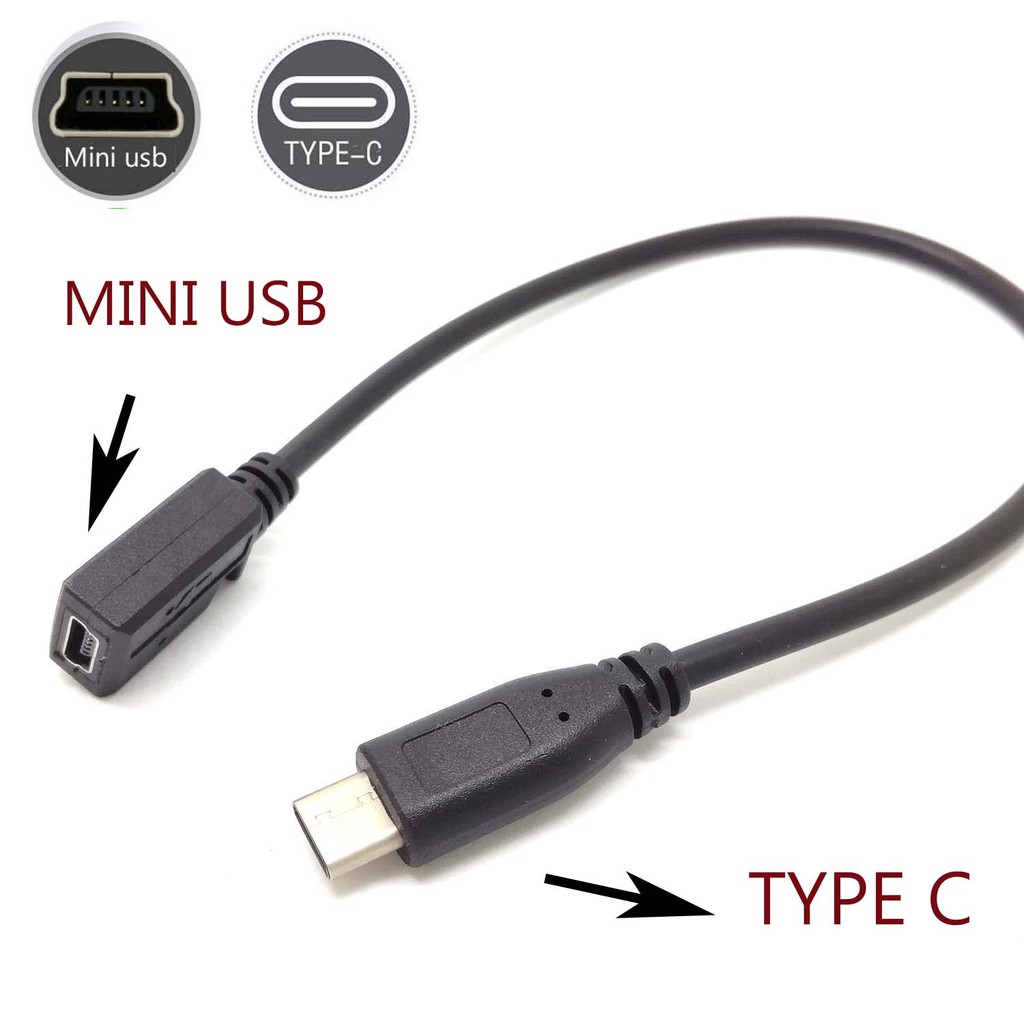 Dây cáp sạc đồng bộ dữ liệu đầu cắm Type C USB 3.1 sang lỗ cắm 5Pn Mini USB 2.0 chuyên dụng