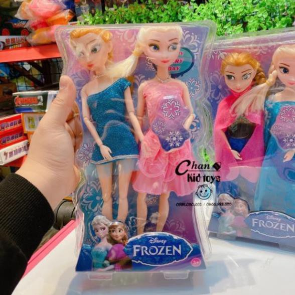 ĐỒ CHƠI TRẺ EM Hộp quà tặng_Bộ đôi búp bê có khớp elsa và anna hàng đẹp