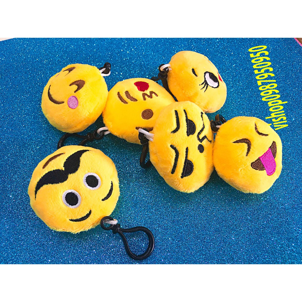 Móc Khoá Icon Cảm Xúc Mặt Cười Nhồi Bông-Móc khóa icon mặt cười nhồi bông-Móc khóa icon đáng yêu