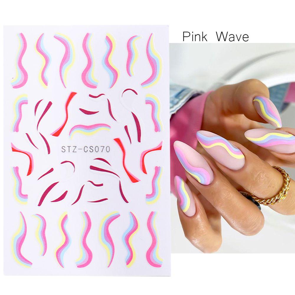 XIANTIN Miếng Dán Trang Trí Móng Tay Họa Tiết Đường Kẻ Nghệ Thuật