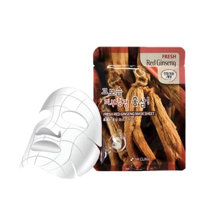 Mặt nạ Sâm đỏ  dưỡng ẩm chống nhăn 3W Clinic Fresh Red Ginseng Mask Sheet 23ml - Hàn Quốc Chính Hãng