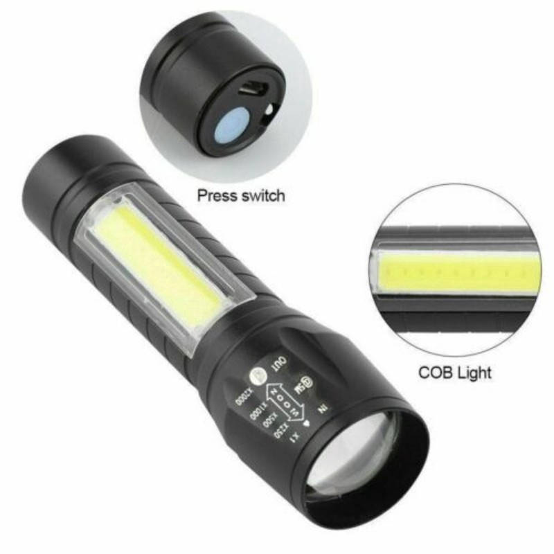 Đèn pin sạc USB dùng cho cắm trại chất lượng cao tiện dụng