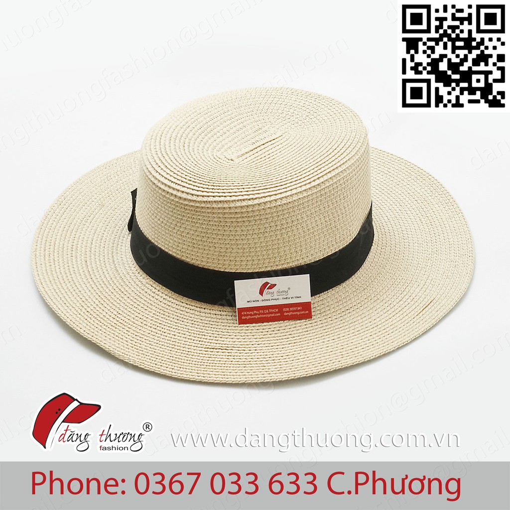 Mũ nón phớt cói fedora gaucho thời trang sành điệu cao cấp