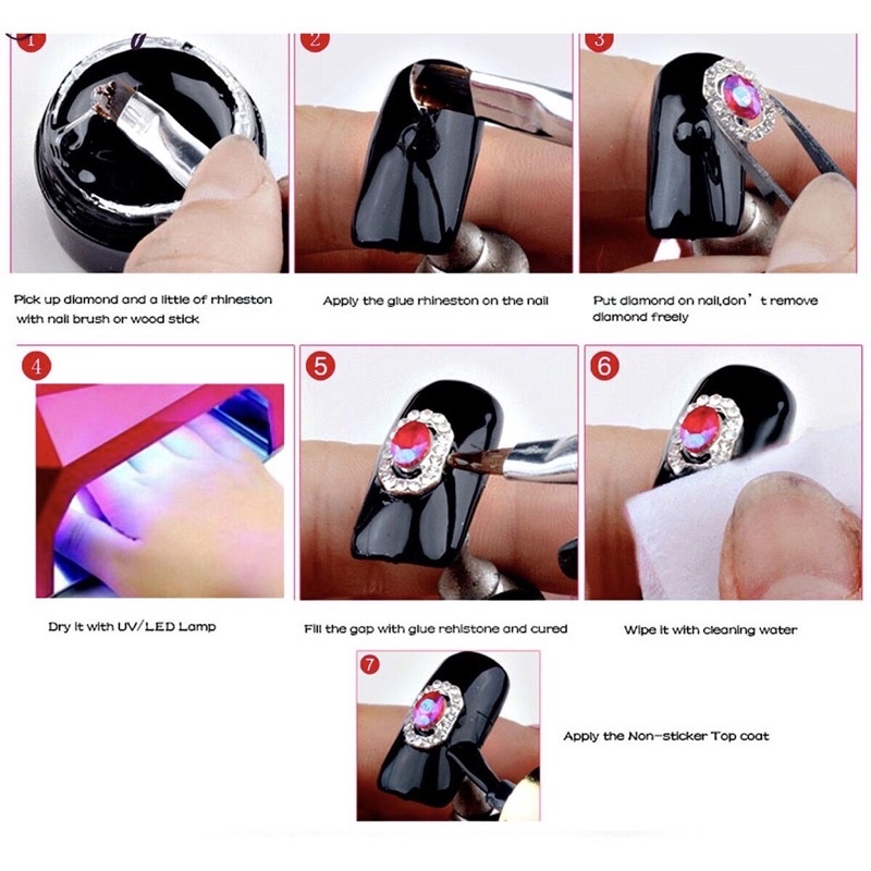 Gel đính đá nail , hũ gel gắn đá 10ml chuyên dụng cho dân làm nail