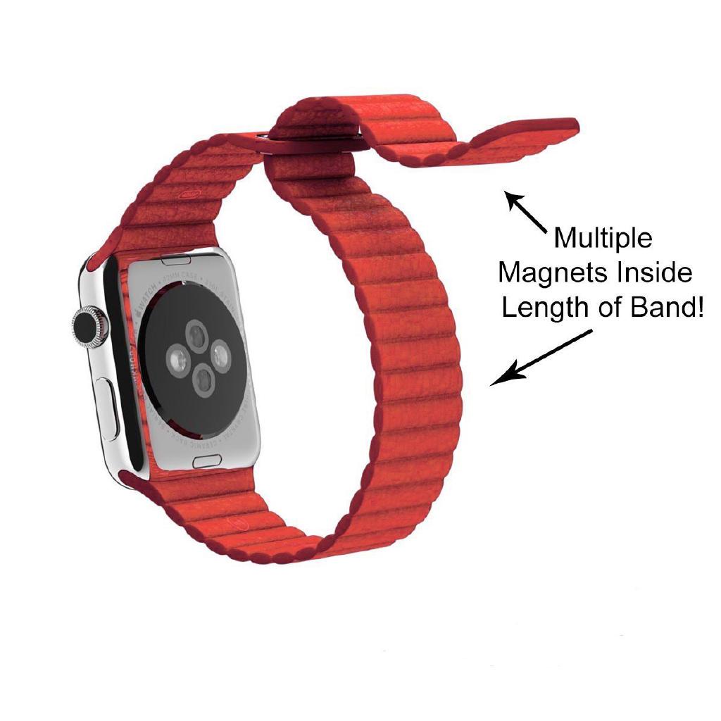 Dây đeo apple watch bằng da, dây đồng hồ apple watch cho apple watch series 3/4/5/6/7/8 - Techroom.vn - leather loop