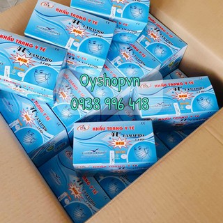 Hộp 50 Cái Khẩu Trang Y Tế 4 Lớp Cao Cấp Famapro Nam Anh