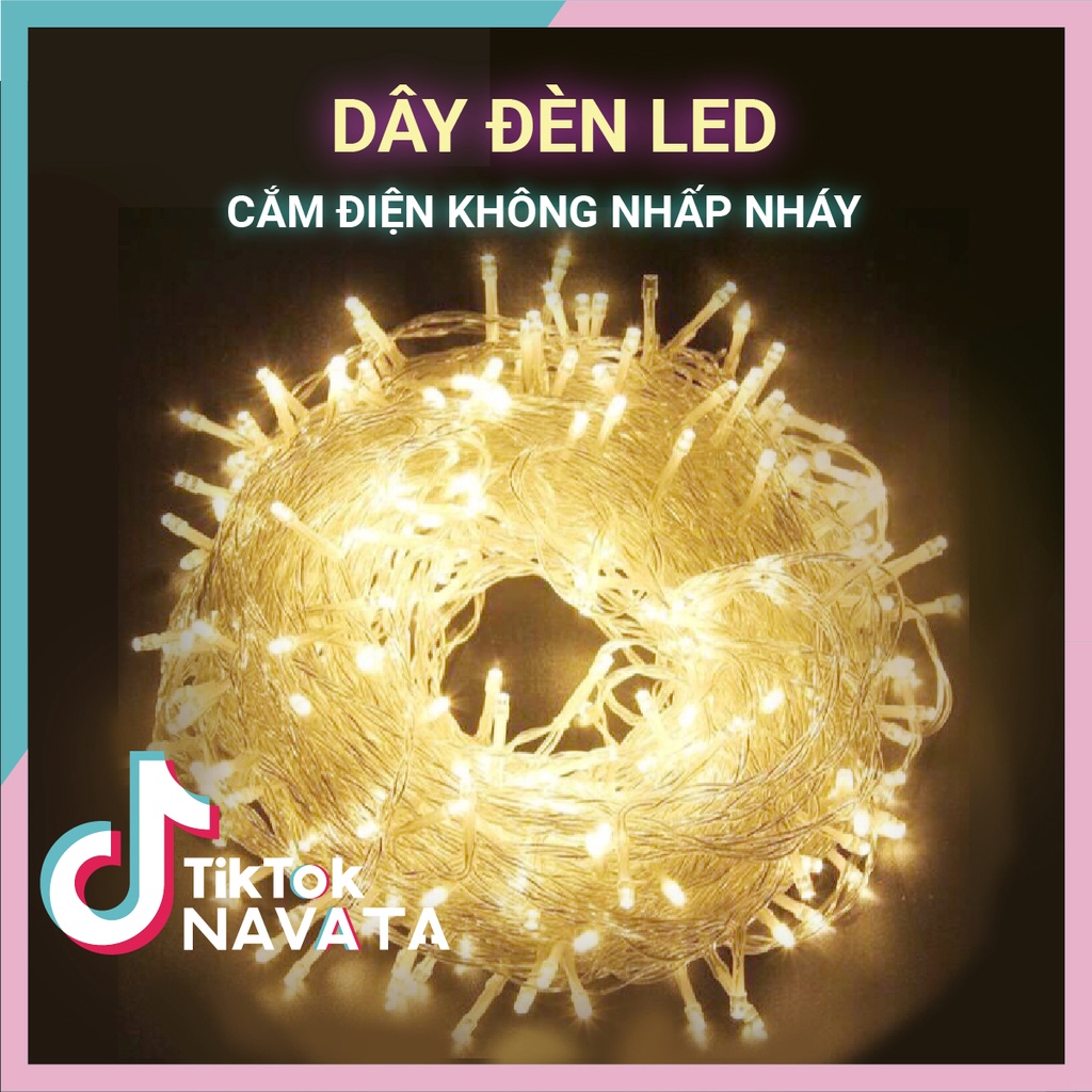Dây đèn Led đèn trang trí 5m 10m không chớp nháy decor phòng Tiktok Room [Cắm Điện]